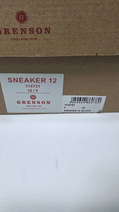 Grenson - Black Suede Sneaker 12 - Black Size: Uk10