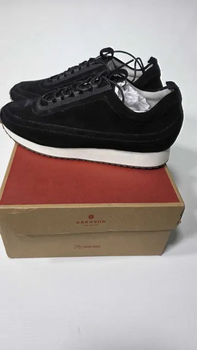Grenson - Black Suede Sneaker 12 - Black Size: Uk 9