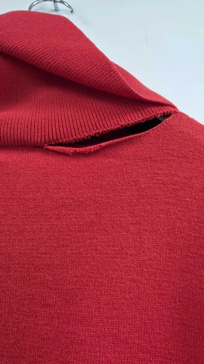 Phase Eight - Red Cecilia Cowl Neck Jumper Dress - Red Size: S