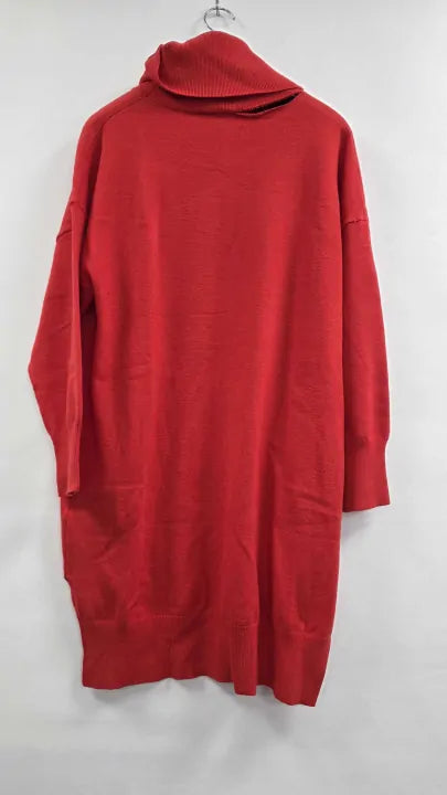Phase Eight - Red Cecilia Cowl Neck Jumper Dress - Red Size: S