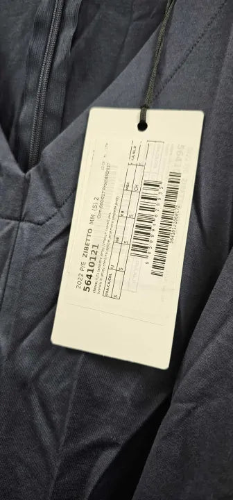 Weekend Max Mara Navy Blue Cotton Belted Jumpsuit S Size: M