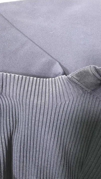 Ted Baker - Navy Lilano Ribbed Knit Button Detail Skater Dress - Navy Size: Uk 8