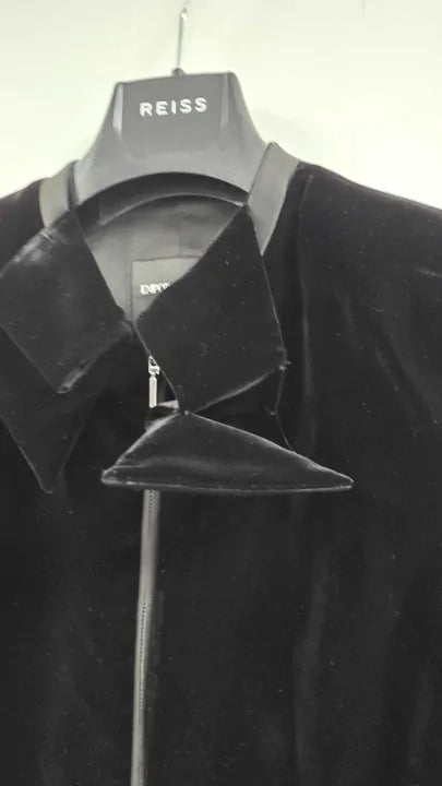 Emporio Armani - Black Zip Jacket - Black Size: Uk 8