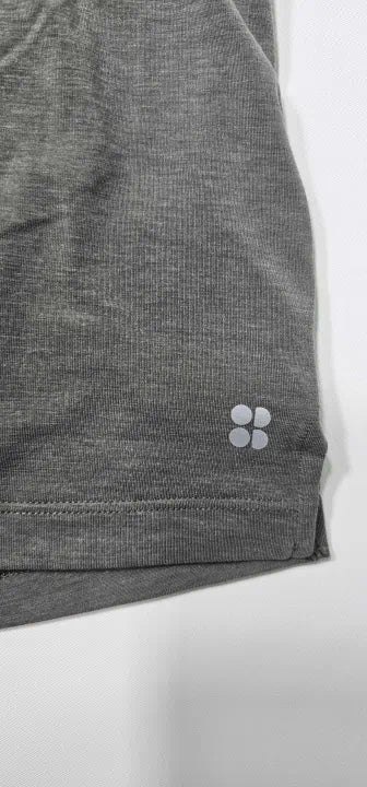 Sweaty Betty - Umbra Green Soft Flow Studio Tee - Green Size: L