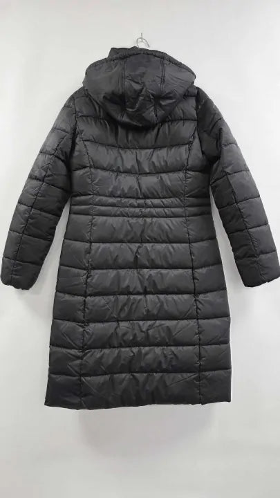 Joules Black Pembury Longline Padded Coat Size: Uk 10