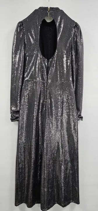 Hobbs London - Charcol Grey Loretta Sequin Dress - Grey Size: Uk10
