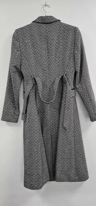 Hobbs London - Black/ White Sian Wool Blend Coat - Black Size: Uk10