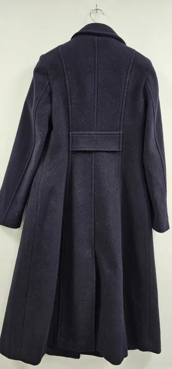 Hobbs London - Navy Marlene Wool Blend Coat - Navy Size: Uk8