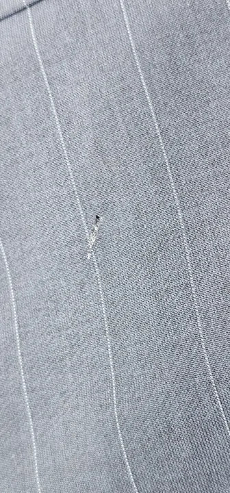 Mango - Navy Pinstripe Overshirt - Navy Size: S