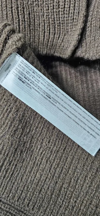 Mango - Chocolate Cape Scarf Buttons - Brown Size: One Size