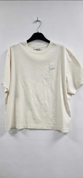 Lacoste Women T-shirt Ecru Size:
