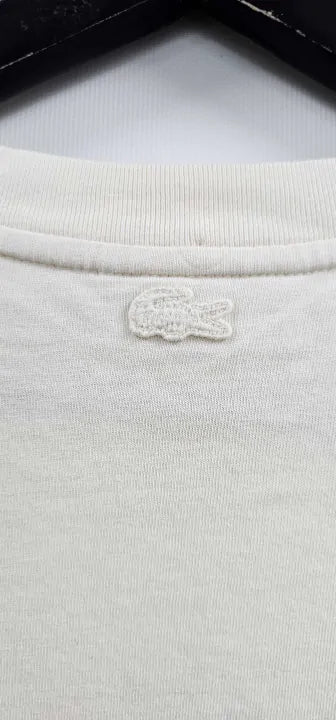 Lacoste Women T-shirt Ecru Size: