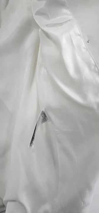 Reiss - Cream Double Breasted Blazer - White Size: Uk10