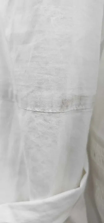 Hobbs London - White Selset Cotton Dress - White Size: Uk16