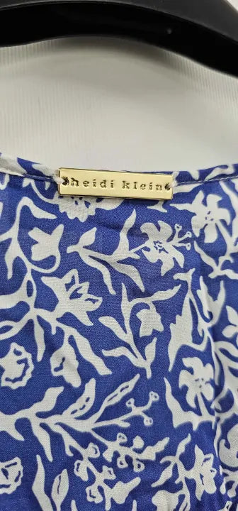 Heidi Klein - Mini Tiered Dress - Blue-white Size: S