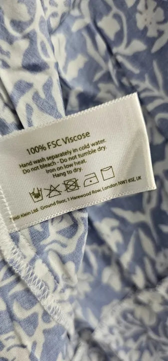 Heidi Klein - Mini Tiered Dress - Blue-white Size: S