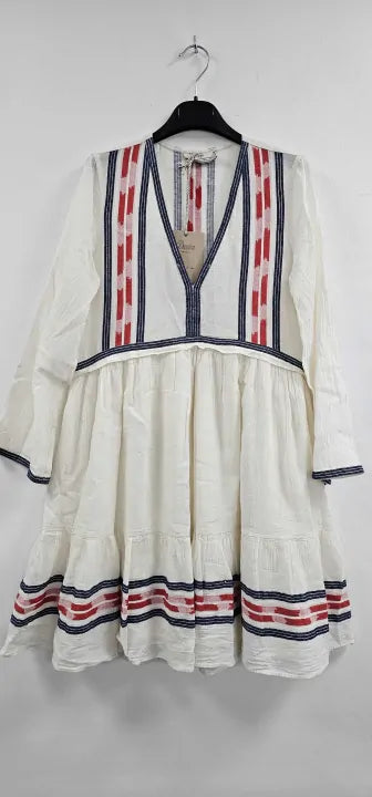 Devotion - Smart Dress - Navy-red Size: S