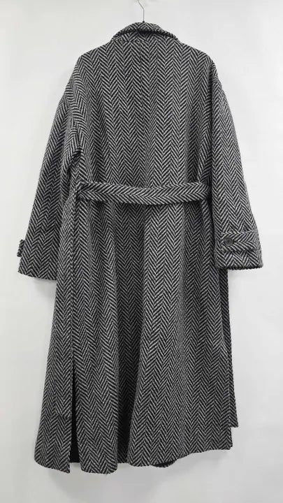 Whistles - Grey Cosette Funnel Neck Wool Blend Coat - Multi Size: Uk 12
