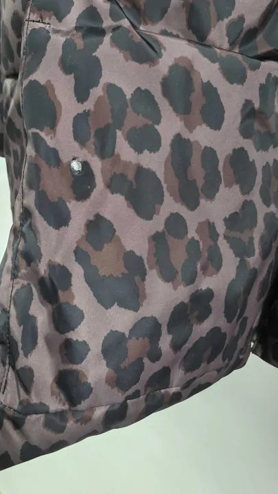Hobbs London - Brown Leopard Samara Puffer Coat - Brown Size: Uk 14