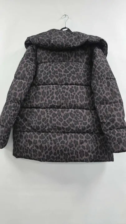 Hobbs London - Brown Leopard Samara Puffer Coat - Brown Size: Uk 14