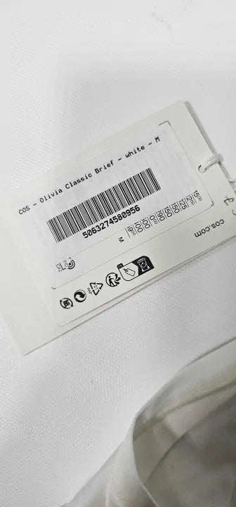 Cos - Olivia Classic Brief - White Size: M