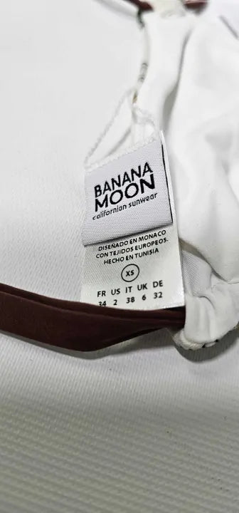 Banana Moon - White & Multi Oreo Ohana Bikini Top - Multi Size: Xs