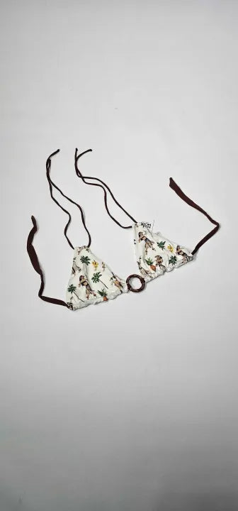 Banana Moon - White & Multi Oreo Ohana Bikini Top - Multi Size: Xs