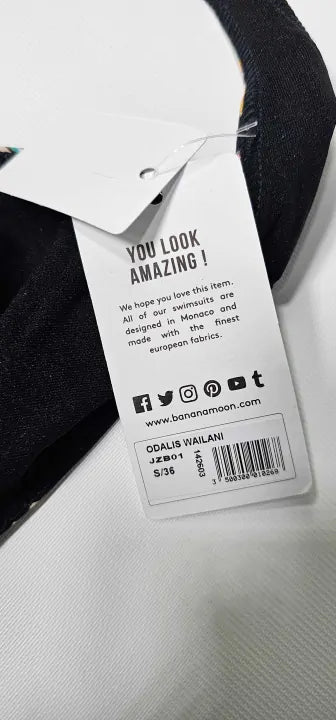 Banana Moon - Black & Multi Odalis Wailani 1 Piece Swimsuit - Multiborn On Size: S