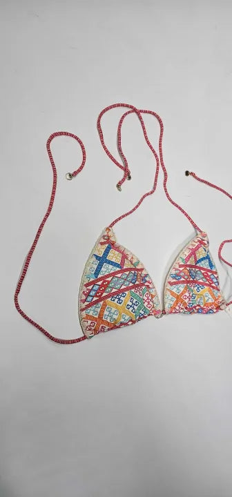 Tigerlily - Multi Vibrant Geo Pomona Tara Triangle Top - Multi Size: M