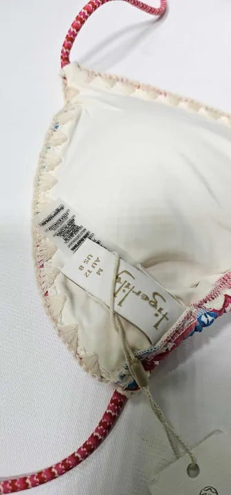 Tigerlily - Multi Vibrant Geo Pomona Tara Triangle Top - Multi Size: M