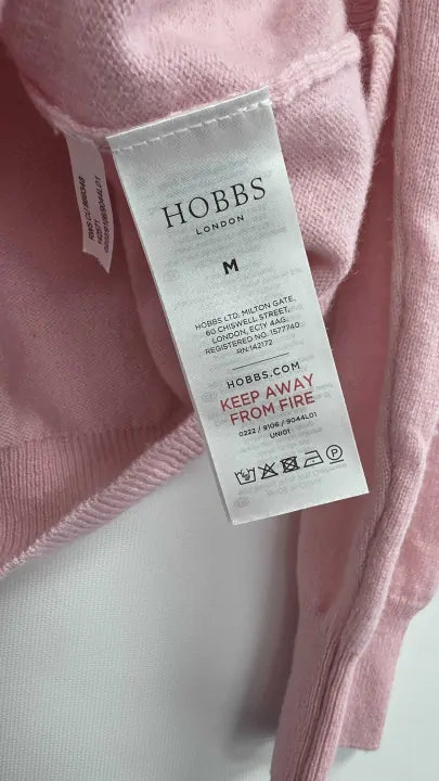 Hobbs London - Pink Samira Star Cashmere Blend Jumper - Pink Size: Xs