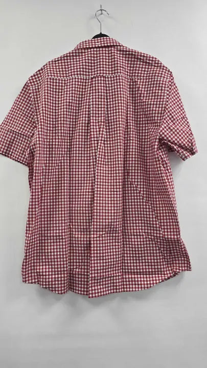 Gant Regular Fit Classic Gingham Poplin Short Sleeve Shirt Size: Xxl