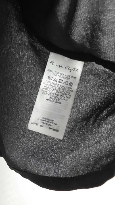 Phase Eight - Black Valerie Velvet Leggings - Black Size: Uk 10