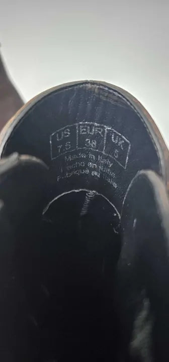 Belstaff - Brown Rebel Heeled Leather Boots - Brown Size: Uk5