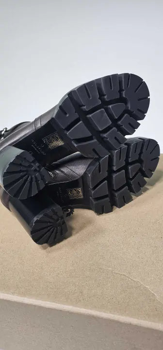 Belstaff - Brown Rebel Heeled Leather Boots - Brown Size: Uk5