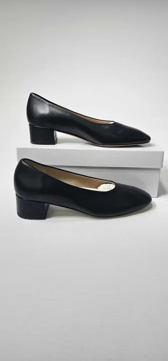 Russell & Bromley - Women's Black Honeyburge Leather Heeled Shoes - Black Size: Uk5