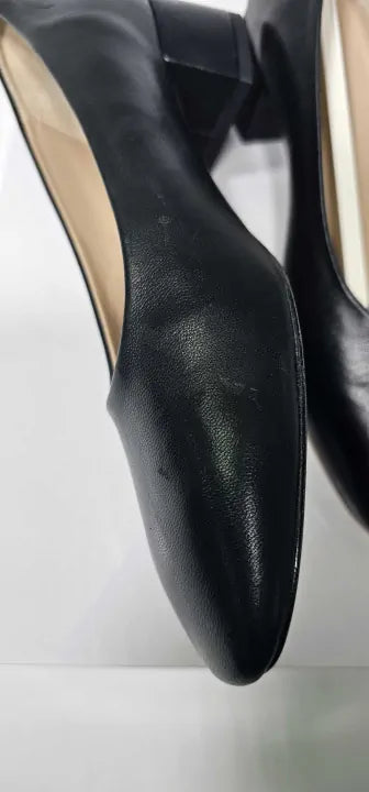 Russell & Bromley - Women's Black Honeyburge Leather Heeled Shoes - Black Size: Uk5