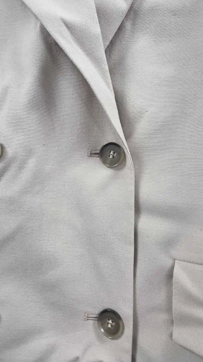 7 For All Mankind - Pink Wool Blend Double Breasted Blazer - Pink Size: M