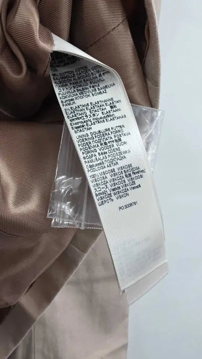 7 For All Mankind - Pink Wool Blend Double Breasted Blazer - Pink Size: M