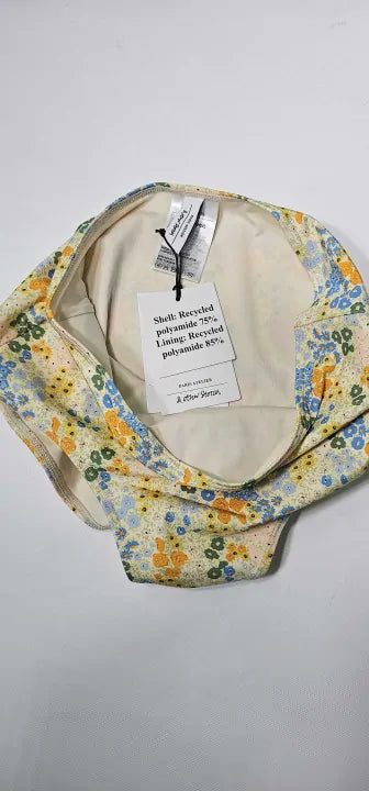 & Other Stories - Peach Printed High Waisted Bikini Bottoms - Multicolour Size: Uk6