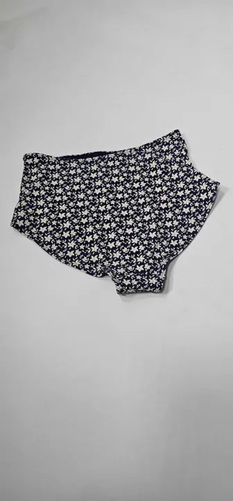 & Other Stories - Navy Printed High Waisted Bikini Bottoms - Blue Size: Uk6