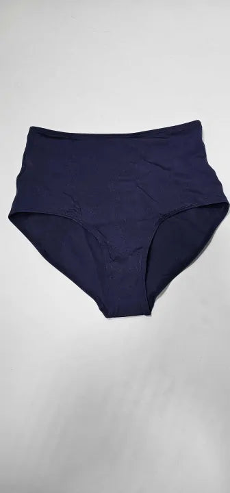 & Other Stories - Navy High Waisted Bikini Bottoms - Blue Size: Uk6