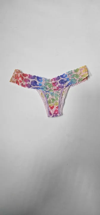 Hanky Pankymulti-leopard Print Lace Original Rise Thong-multi Size: One Size