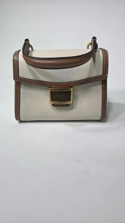 Kate Spade - Katy Colorblocked Textured Leather Small Top Handle - White Size: *