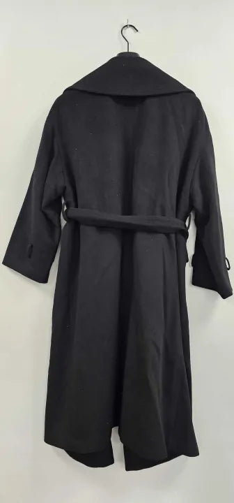 Reiss - Black Bridget Oversized Wool Blend Coat - Black Size: Uk6