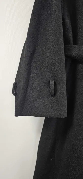 Reiss - Black Bridget Oversized Wool Blend Coat - Black Size: Uk6