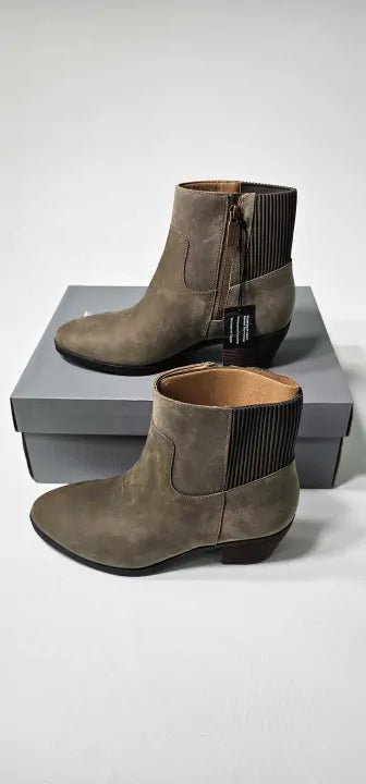 Vionic - Brown Shantelle Leather Western Boot - Brown Size: Uk5.5