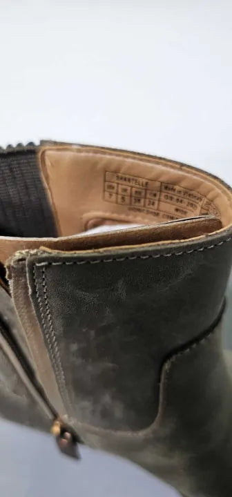 Vionic - Brown Shantelle Leather Western Boot - Brown Size: Uk5.5