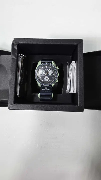 Swatch X Omega Bioceramic Moonswatch Mission To Earth Size: -