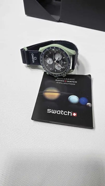Swatch X Omega Bioceramic Moonswatch Mission To Earth Size: -